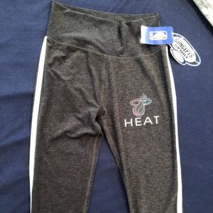 NWT Miami Heat Concepts Women's Centerline Knit Leggings - Charcoal Size small
